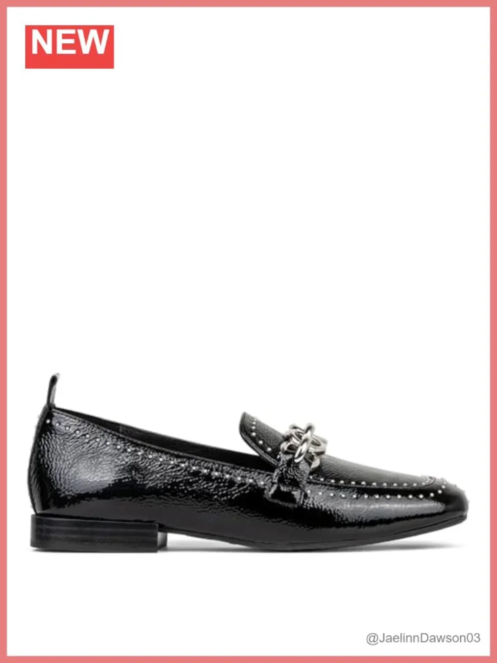 Donald J Pliner Womens Beyer Loafer crinkle patent leather